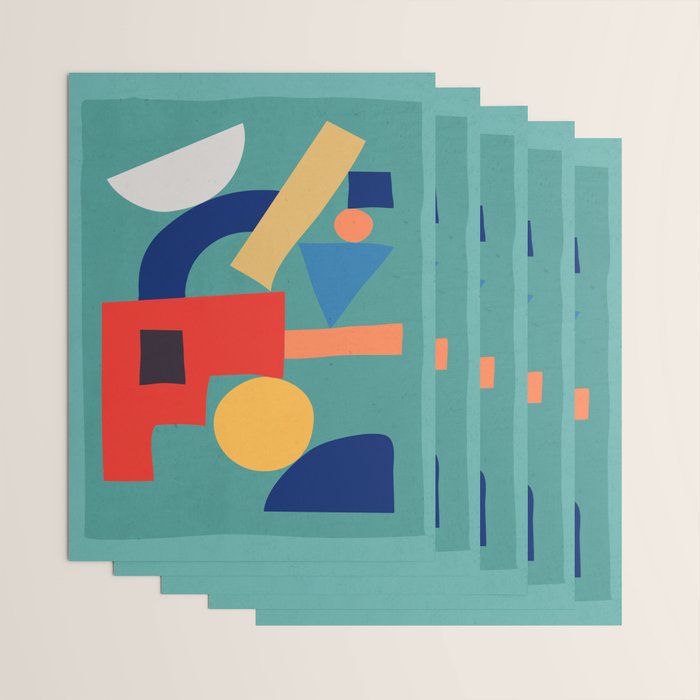 Abstract Shapes Modern Art 6 Wrapping Paper Gallery Image 3
