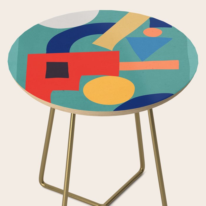 Abstract Shapes Modern Art 6 Side Table Gallery Image 2