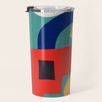 Abstract Shapes Modern Art 6 Travel Mug Gallery Image 3