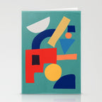 Abstract Shapes Modern Art 6 Stationery Card Gallery Image 2