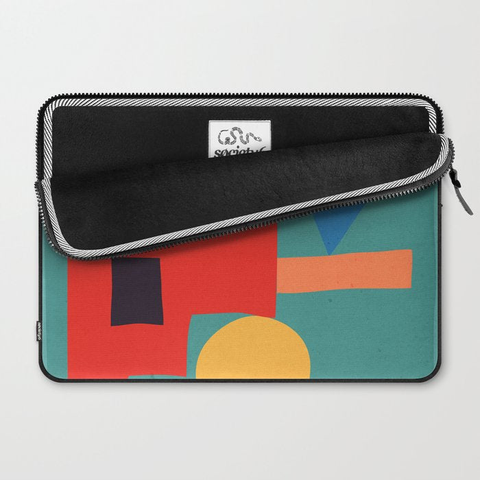 Abstract Shapes Modern Art 6 Laptop Sleeve Gallery Image 2