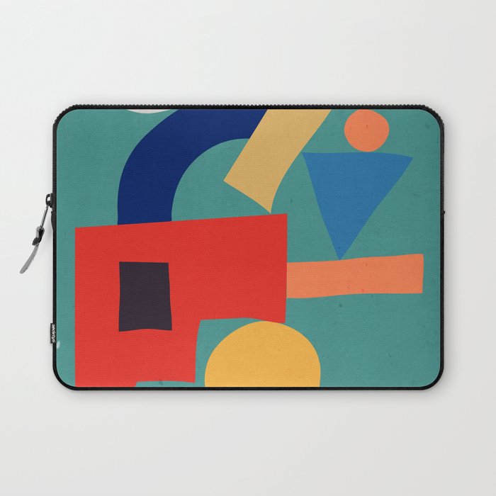 Abstract Shapes Modern Art 6 Laptop Sleeve Gallery Image 1
