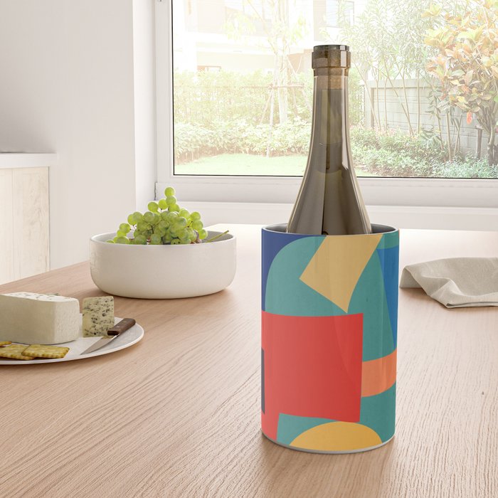 Abstract Shapes Modern Art 6 Wine Chiller Gallery Image 4