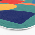Abstract Shapes Modern Art 6 Bath Mat Gallery Image 3