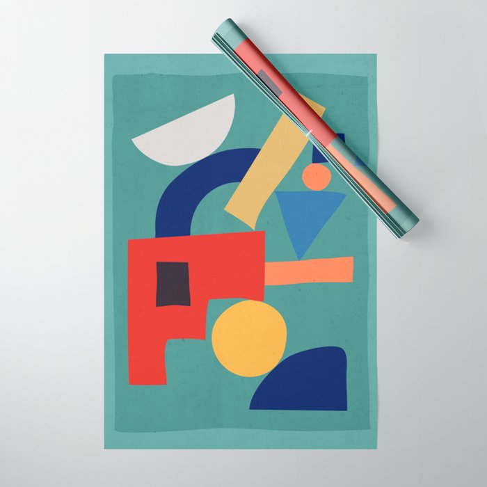 Abstract Shapes Modern Art 6 Wrapping Paper Gallery Image 1