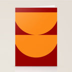 Burnt Umber - Abstract Autumn Sunset Stationery Card Gallery Image 2