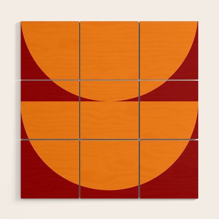 Burnt Umber - Abstract Autumn Sunset Wood Wall Art Gallery Image 1
