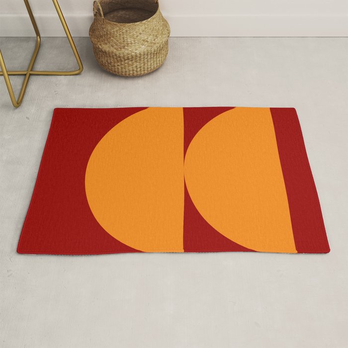 Burnt Umber - Abstract Autumn Sunset Rug Gallery Image 1