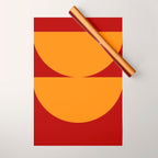 Burnt Umber - Abstract Autumn Sunset Wrapping Paper Gallery Image 1