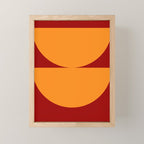 Burnt Umber - Abstract Autumn Sunset Mini Art Print Gallery Image 1