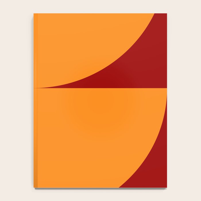 Burnt Umber - Abstract Autumn Sunset Notebook Gallery Image 4