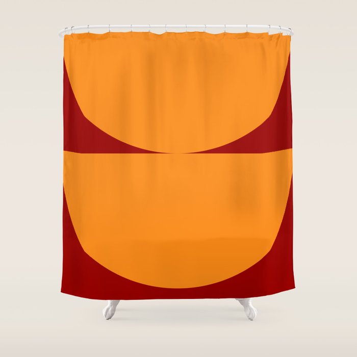 Burnt Umber - Abstract Autumn Sunset Shower Curtain Gallery Image 1
