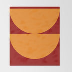 Burnt Umber - Abstract Autumn Sunset Throw Blanket Gallery Image 2