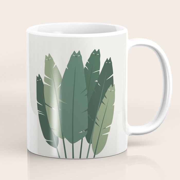 Cat and Plant 18 Coffee Mug Gallery Image 1