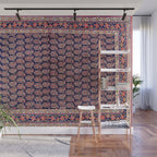 Afshar Persian Kerman  Antique Rug Print Wall Mural Gallery Image 1