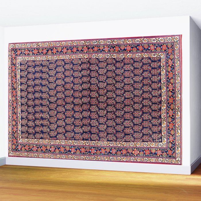 Afshar Persian Kerman  Antique Rug Print Wall Mural Gallery Image 2