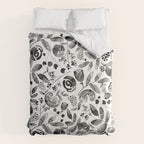 Bountiful Bouquet Black Watercolor Comforter Gallery Image 6