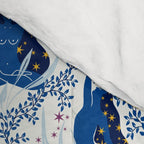 Feel the Cosmic Yoga blue Comforter Gallery Image 4