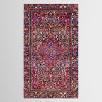 Kashan Central Persian Silk Rug Print Tablecloth Gallery Image 2