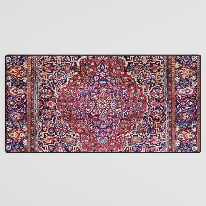 Kashan Central Persian Silk Rug Print Desk Mat Gallery Image 3