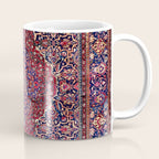 Kashan Central Persian Silk Rug Print Coffee Mug Gallery Image 1