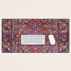 Kashan Central Persian Silk Rug Print Desk Mat Gallery Image 1