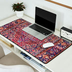 Kashan Central Persian Silk Rug Print Desk Mat Gallery Image 2