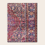 Kashan Central Persian Silk Rug Print Notebook Gallery Image 4