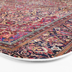 Kashan Central Persian Silk Rug Print Bath Mat Gallery Image 3