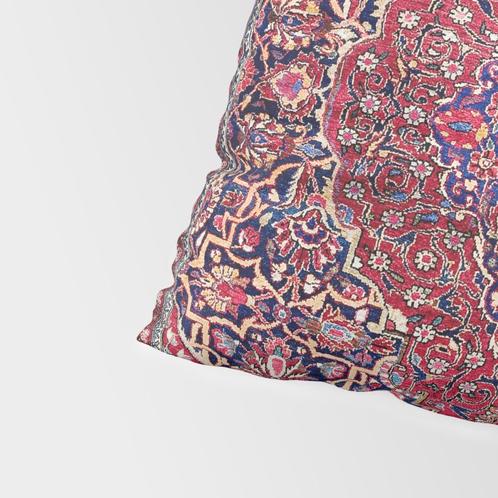 Kashan Central Persian Silk Rug Print Pillow Sham Gallery Image 4
