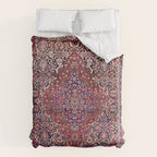 Kashan Central Persian Silk Rug Print Duvet Cover Gallery Image 6