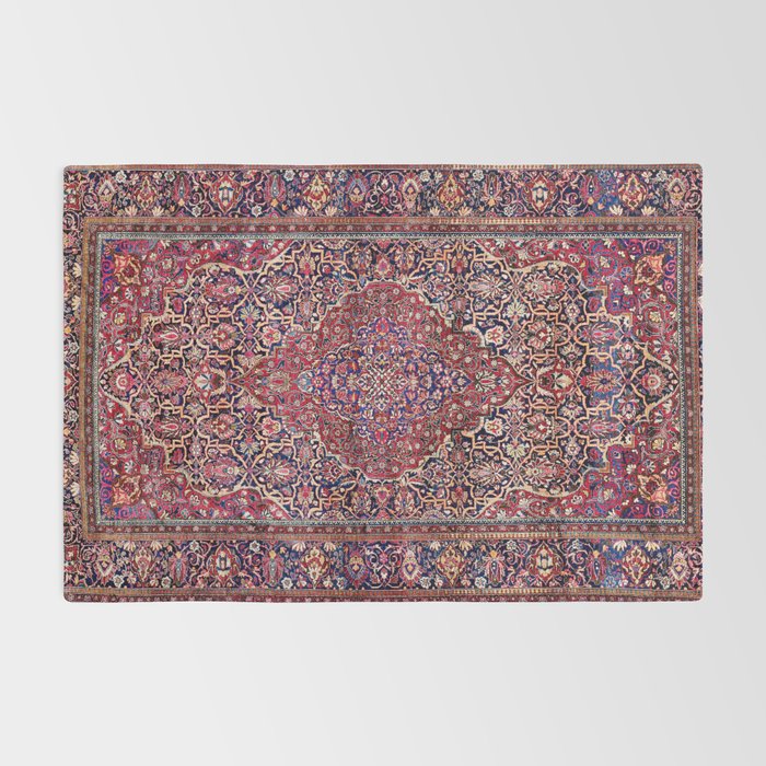 Kashan Central Persian Silk Rug Print Rug Gallery Image 2