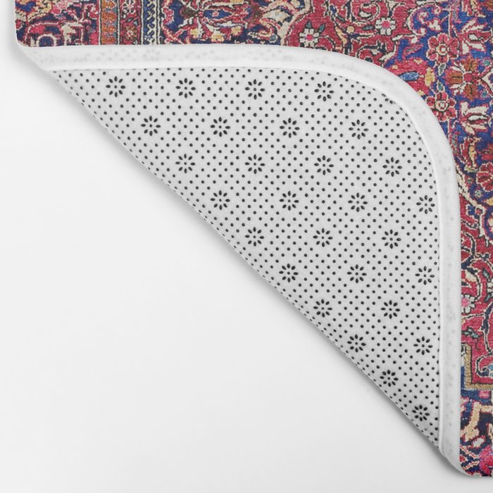 Kashan Central Persian Silk Rug Print Bath Mat Gallery Image 2