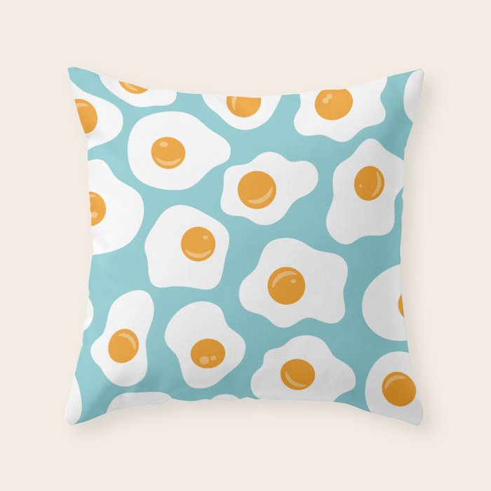 Fried Eggs Throw Pillow Gallery Image 1