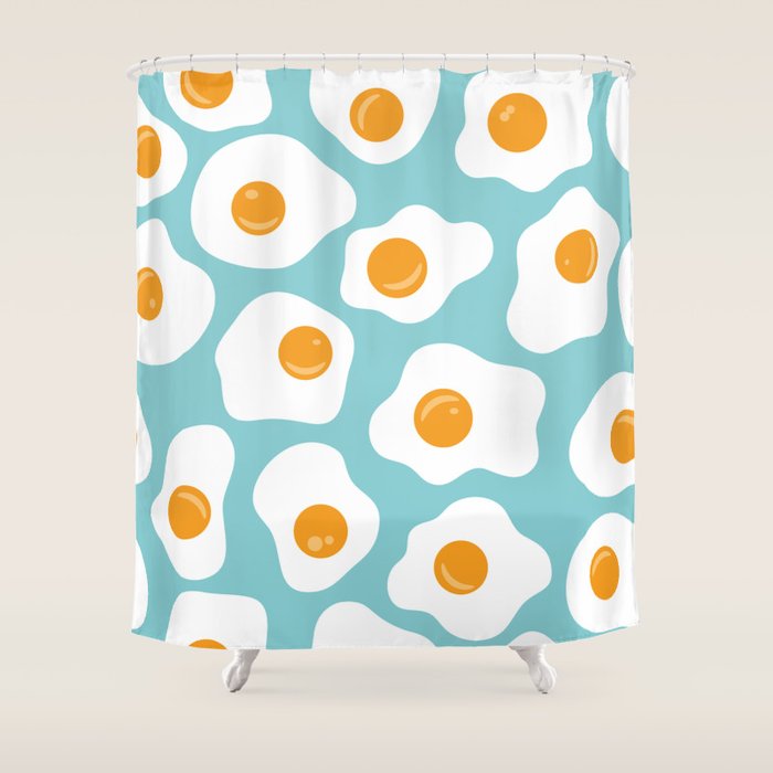 Fried Eggs Shower Curtain Gallery Image 1