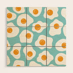 Fried Eggs Wood Wall Art Gallery Image 1