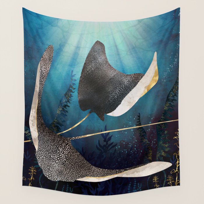 Metallic Stingray Wall Tapestry Gallery Image 4
