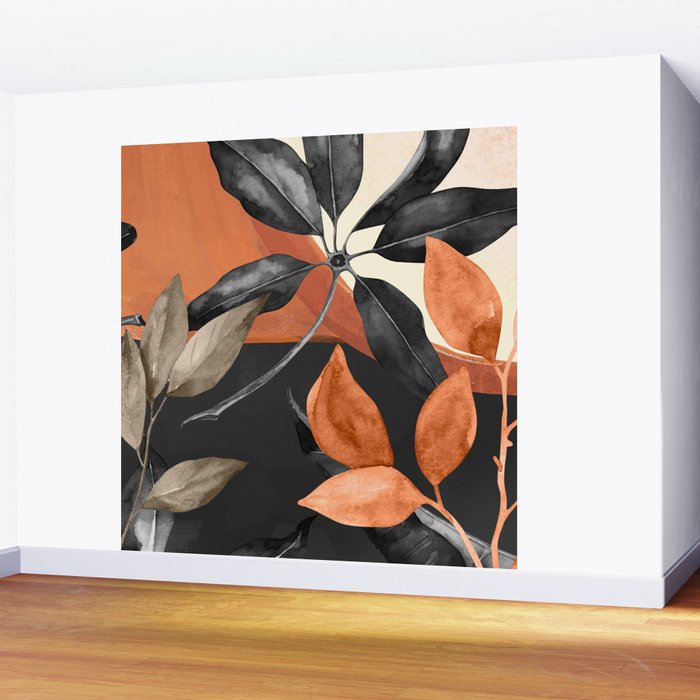 Abstract Art Tropical Leaves 161 Wall Mural Gallery Image 2