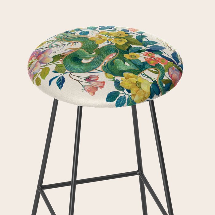 Floral Dragon Stool Gallery Image 2