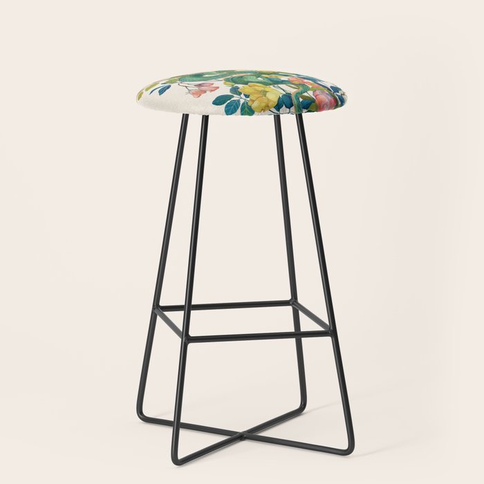 Floral Dragon Stool Gallery Image 1