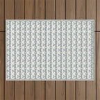 Vintage Bows XII Blue Sage Outdoor Rug Gallery Image 1