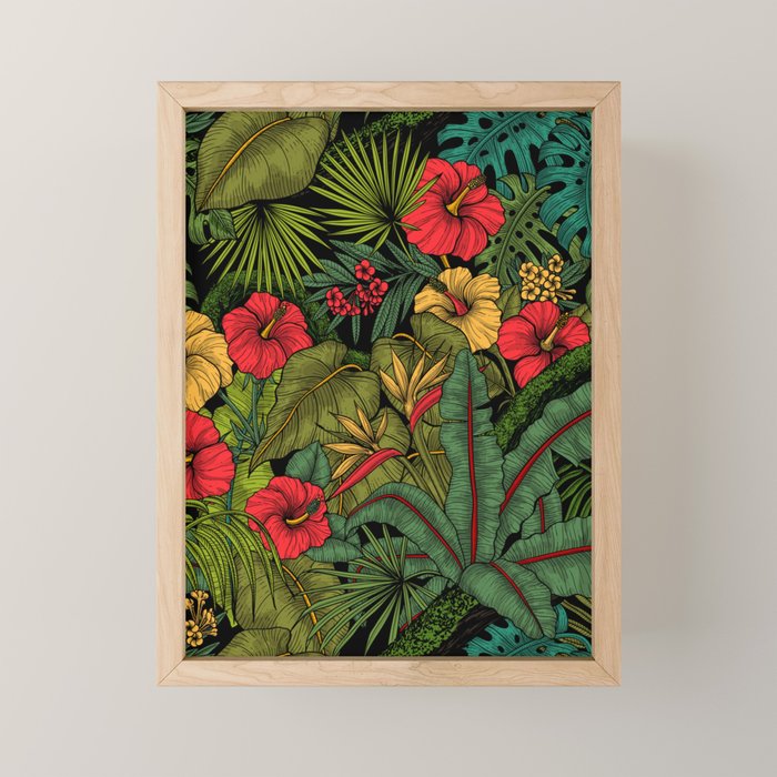 Tropical garden Mini Art Print Gallery Image 1