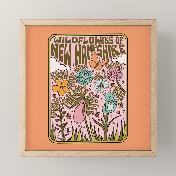New Hampshire Wildflowers Mini Art Print Gallery Image 1