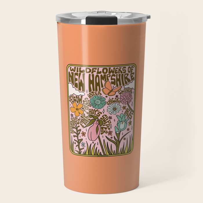 New Hampshire Wildflowers Travel Mug Gallery Image 1