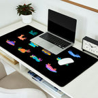 Sea slug - black Desk Mat Gallery Image 2