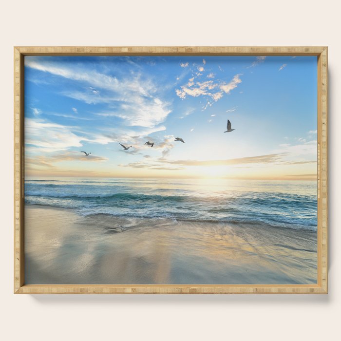 Beach Scene 34 Serving Tray Gallery Image 1