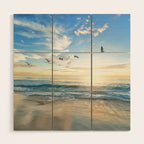 Beach Scene 34 Wood Wall Art Gallery Image 1