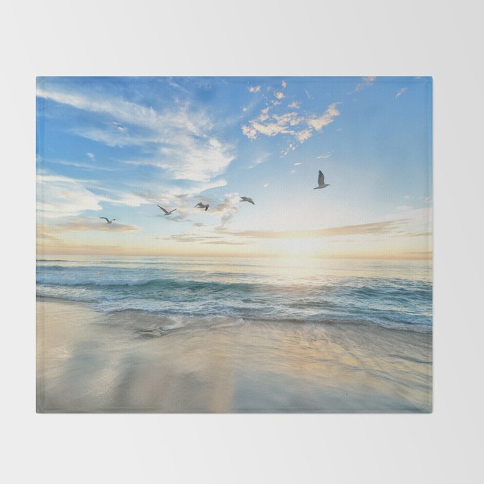 Beach Scene 34 Throw Blanket Gallery Image 2