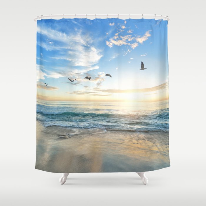 Beach Scene 34 Shower Curtain Gallery Image 1