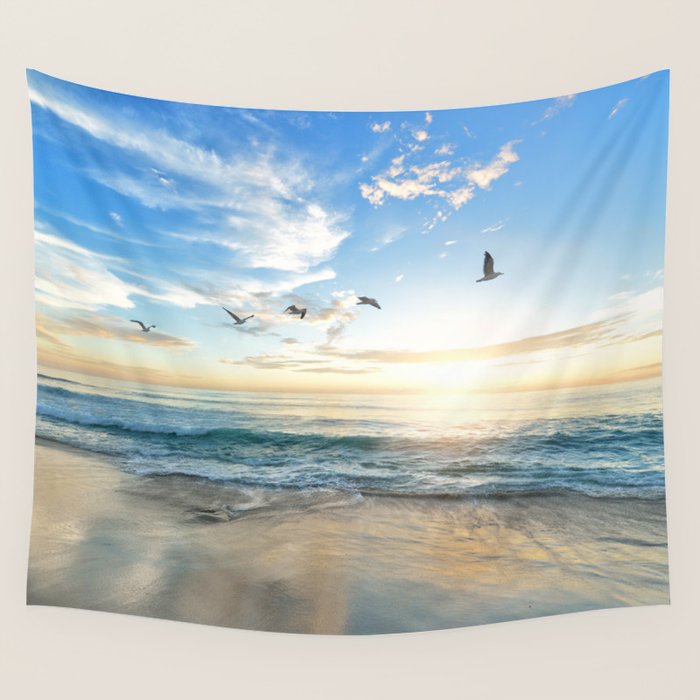 Beach Scene 34 Wall Tapestry Gallery Image 4